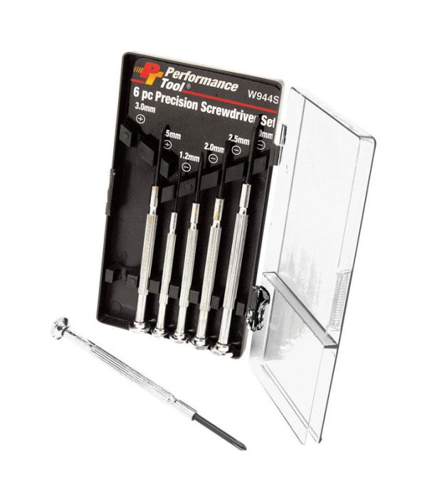 Performance Tool 6 pc Phillips/Slotted 6-in-1 Interchangeable Screwdriver Set