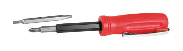 Performance Tool 3 pc Phillips/Slotted 4-in-1 Pocket Screwdriver