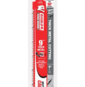 Diablo Steel Demon 9 in. Carbide Reciprocating Saw Blade 8 TPI 3 pk