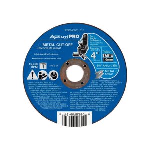 Avanti Pro 4 in. D X 5/8 in. Aluminum Oxide Metal Cut-Off Disc