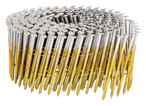 Metabo HPT 2-1/4 in. Wire Coil Stainless Steel Siding Nails 15 deg 900 pk