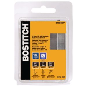 Bostitch 16 Ga. Straight Strip Brite Finish Nails 900 pk