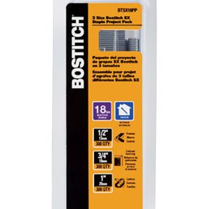Bostitch 1/2 in. W 18 Ga. Medium Crown Staples 900 pk