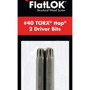 FastenMaster FlatLOK Torx Ttap No. 40 X 2 in. L Driver Bit Steel 2 pc