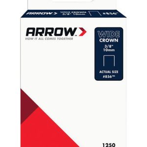 Arrow #856 1/2 in. W X 3/8 in. L 18 Ga. Wide Crown Standard Staples 1250 pk