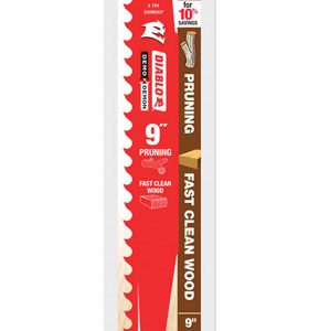 Diablo Demo Demon 9 in. Carbide Tipped Reciprocating Saw Blade 3 TPI 3 pk
