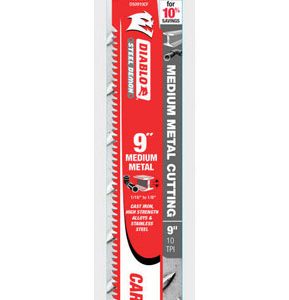 Diablo Steel Demon 9 in. Carbide Reciprocating Saw Blade 10 TPI 3 pk