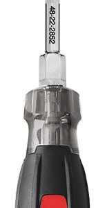 Milwaukee #2 X 4 in. L Square Cushion Grip Screwdriver 1 pc