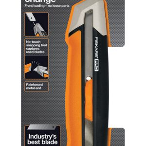 Fiskars Pro 6 in. Retractable Snap-Off Utility Knife Orange 1 pk