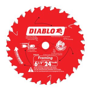 Diablo 6-1/2 in. D X 5/8 in. TiCo Hi-Density Carbide Framing Blade 24 teeth 1 pc