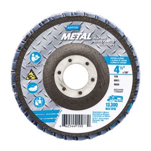 Norton 4-1/2 in. D X 7/8 in. Zirconia Aluminum Oxide Flap Disc 60 Grit 1 pc