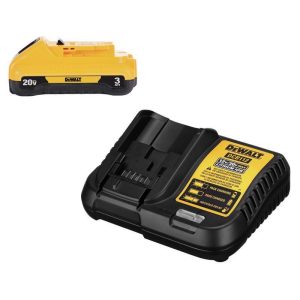 DEWALT 20V MAX DCB230C 20 V 3 Ah Lithium-Ion Compact Battery and Charger Starter Kit 2 pc