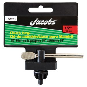 Jacobs 1/2 in. X 1/4 in. K32 Chuck Key T-Handle Steel 1 pc