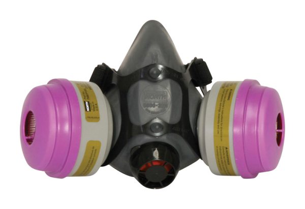 Honeywell North P100 Multi-Purpose Half Facemask Respirator 5500 Gray M 1 pk