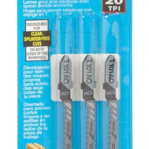 Bosch 3 in. Metal T-Shank Pointed teeth and ground Jig Saw Blade 20 TPI 3 pk