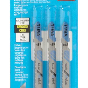 Bosch 3 in. High Carbon Steel T-Shank Wavy set and milled Jig Saw Blade 24 TPI 3 pk