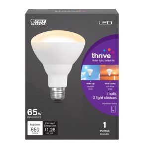 Feit Electric Intellibulb BR30 E26 (Medium) LED Smart Bulb Color Changing 65 Watt Equivalence 1 pk