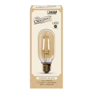 Feit Electric T14 E26 (Medium) LED Bulb Amber Soft White 40 Watt Equivalence 1 pk