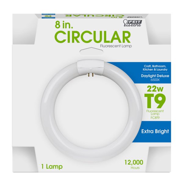 Feit Electric 22 W T9 8 in. D Circline Fluorescent Bulb Daylight Linear 6500 K 1 pk