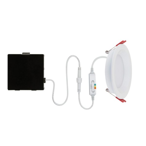 Globe Electric Ultra Slim Energy Star Frost White 4 in. W Metal LED Recessed Lighting Kit 9 W