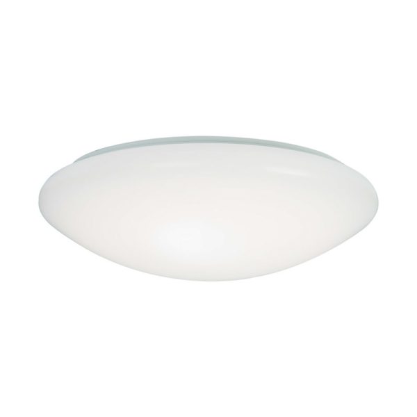 Metalux 3.2 in. H X 11 in. W X 11 in. L White LED Ceiling Light