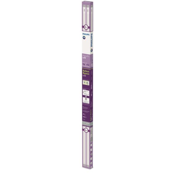 Philips Mainsfit TLED Linear Cool White 48 in. Bi-Pin T8 LED Bulb 32 Watt Equivalence 2 pk