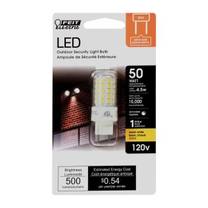 Feit Electric GY8.6 GY8.6 LED Bulb Warm White 50 Watt Equivalence 1 pk