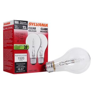 Sylvania 72 W A19 A-Line Halogen Bulb 1520 lm Natural White 2 pk