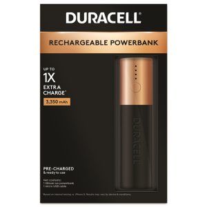 Duracell 1X Rechargeable Power Bank 3350 mAh 1 pk