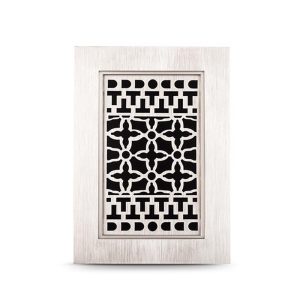 Heath Zenith Brushed Nickel Silver Plastic Wired and Wireless Door Chime