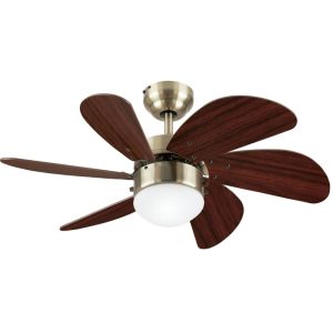 Westinghouse Turbo Swirl 30 in. Antique Brass Brown LED Indoor Ceiling Fan