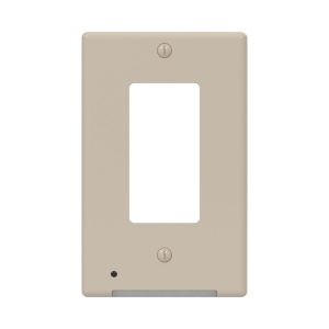 Westek LumiCover Almond 1 gang Plastic Rocker Nightlight Wall Plate 1 pk