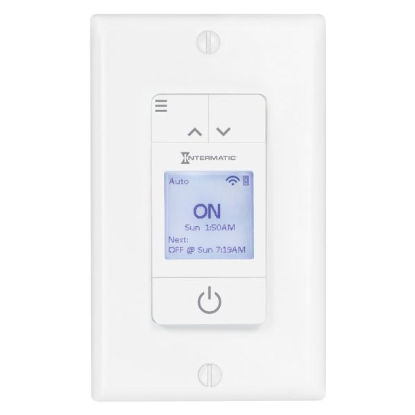 Intermatic Ascend Indoor 7 Day Programmable Wi-Fi Timer 120 V White
