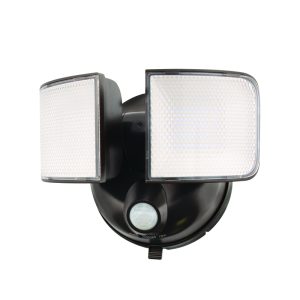 Halo Motion-Sensing Battery Powered LED Bronze Floodlight