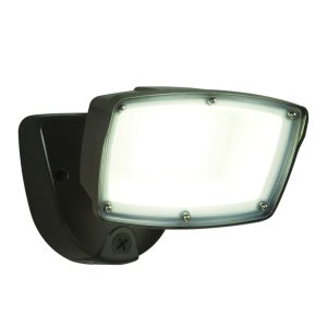 Halo Switch Hardwired LED Bronze Security Floodlight