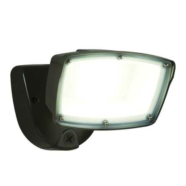 Halo Switch Hardwired LED Bronze Security Floodlight