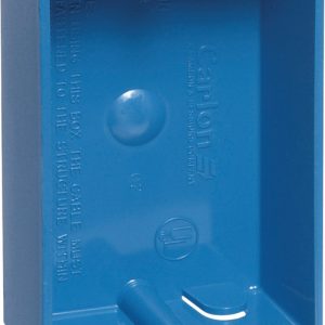 Carlon 8 cu in Rectangle PVC Outlet Box Blue