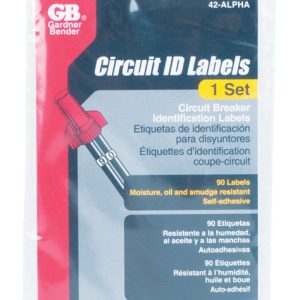 Gardner Bender Circuit Breaker Panel Marker 1 pk