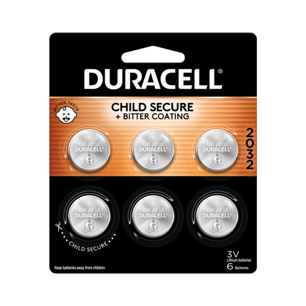 Duracell Lithium Coin 2032 3 V 265 Ah Electronics Battery 6 pk