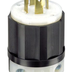 Leviton Industrial Nylon Grounding Locking Plug L14-20P 18-10 AWG 3 Pole 4 Wire