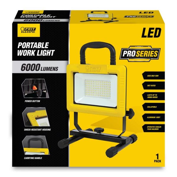 Feit Electric Pro Series 6000 lm LED Corded Stand (H or Scissor) Work Light