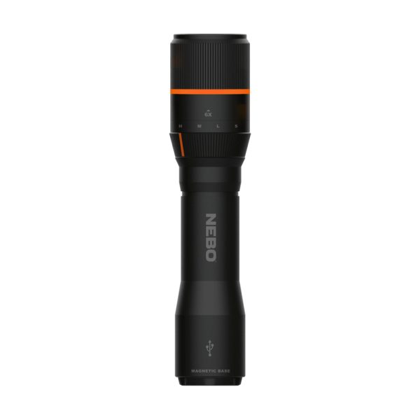 Nebo Davinci 1000 lm Black LED Rechargeable Flashlight 18650 Battery