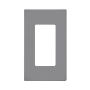 Leviton Decora Light Gray 1 gang Polycarbonate Screwless Wall Plate 1 pk