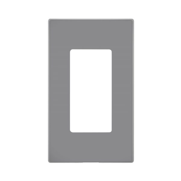 Leviton Decora Light Gray 1 gang Polycarbonate Screwless Wall Plate 1 pk
