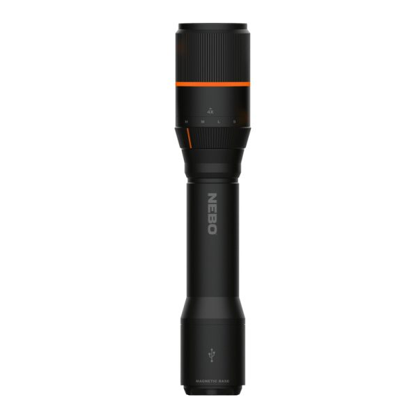 Nebo Davinci 2000 lm Black LED Rechargeable Flashlight 18650 Battery