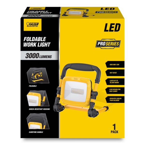 Feit Electric Pro Series 3000 lm LED Corded Stand (H or Scissor) Work Light
