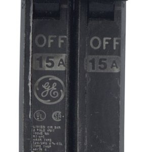 GE Q-Line 15 amps Standard 2-Pole Circuit Breaker