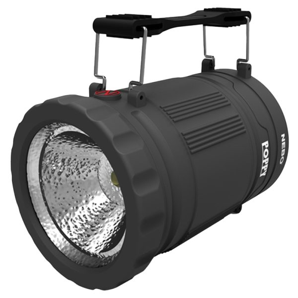 Nebo Poppy 300 lm Dark Gray LED Pop Up Lantern and Spotlight