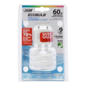 Feit Electric Mini Twist 13 W 2.09 in. D X 3.6 in. L CFL Bulb Daylight Spiral 6500 K 1 pk