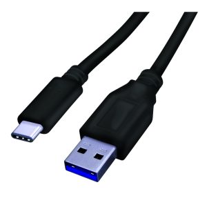 Fabcordz USB to Type C Charge and Sync Cable 10 ft. Black